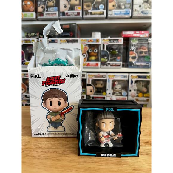 6 Scott Pilgrim vs. the World Thrilljoy Pixl Figures Envy Knives Ramonda Todd - Picture 7 of 8